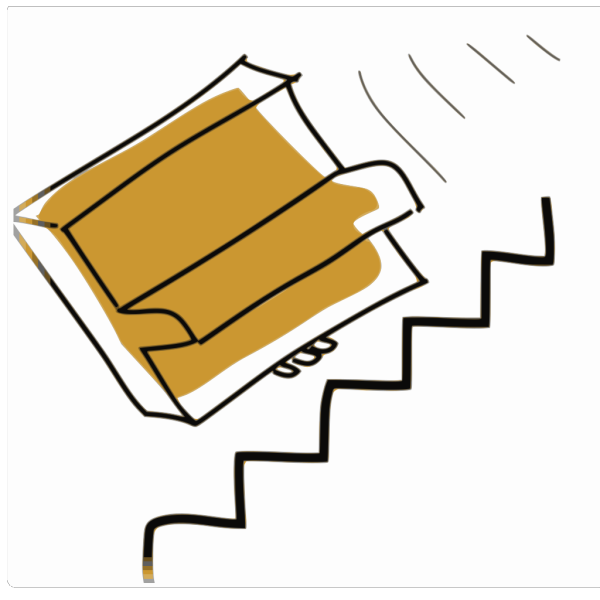 Cartoon Piano Falling Down The Stairs PNG Clip art