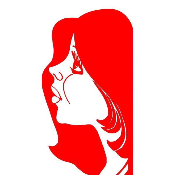 Red Head Girl. PNG Clip art