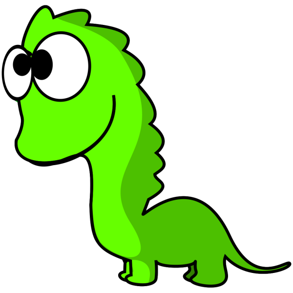 Green Dinosaur Cartoon PNG Clip art