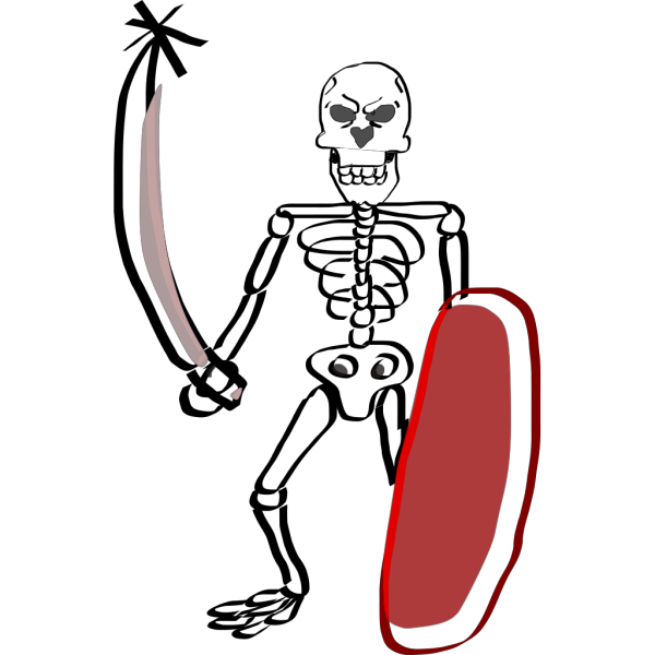 Skeleton Warrior PNG Clip art
