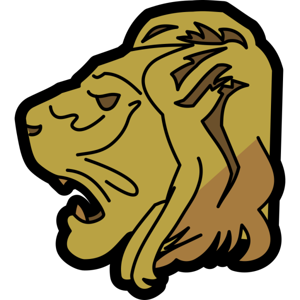 Lion Head Art PNG Clip art