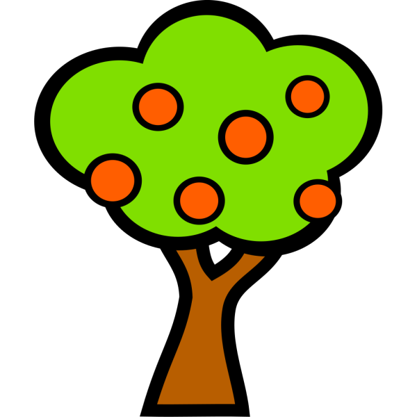 Tree With Fruit PNG Clip art