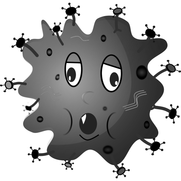 Black And Grey Germ PNG Clip art