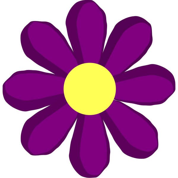 Purple Spring Flower PNG Clip art