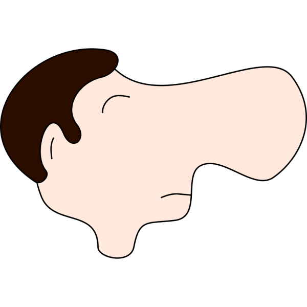 Big Nosed Man PNG Clip art