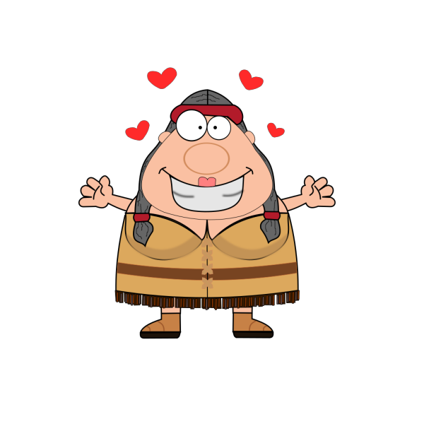 Indian With Hearts PNG Clip art
