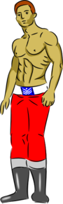 Man With Muscles PNG Clip art