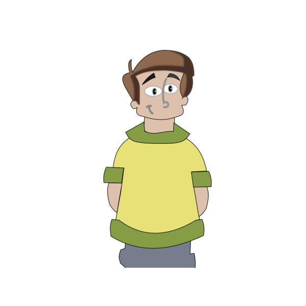 Cartoon Boy To Scale PNG Clip art