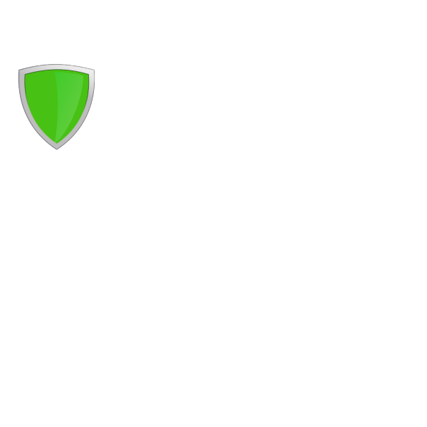 Green Shield With Light Reflex PNG Clip art