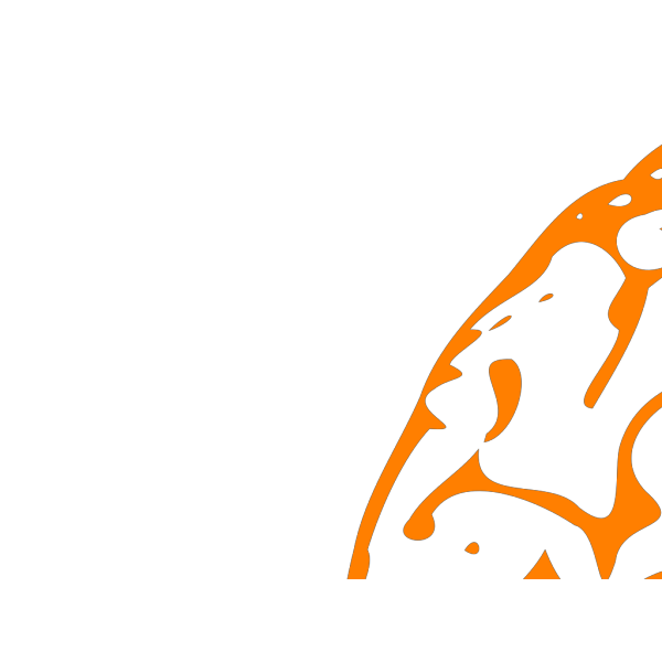 Orange Brain PNG Clip art