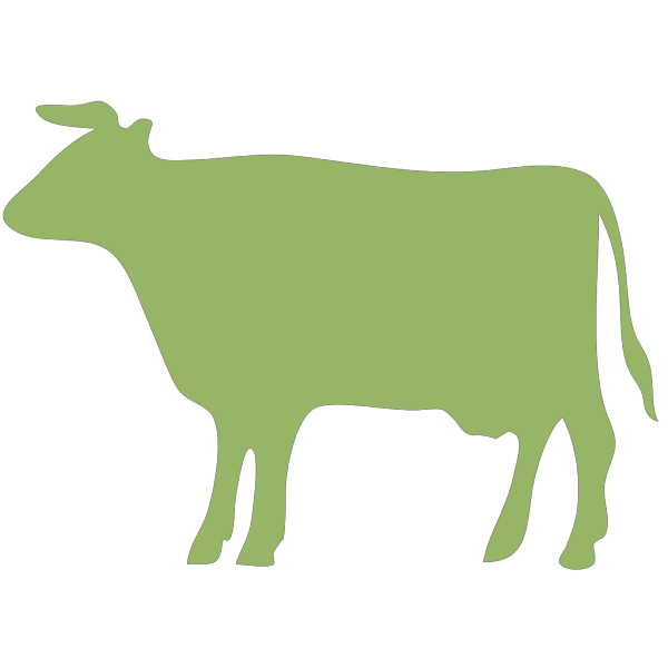 Green Cow PNG Clip art