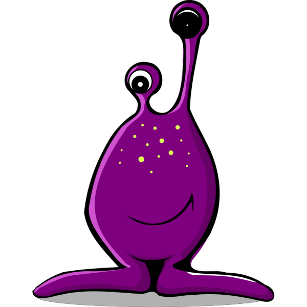 Purple Alien PNG Clip art