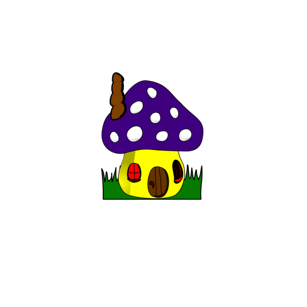 Mushroom House PNG Clip art