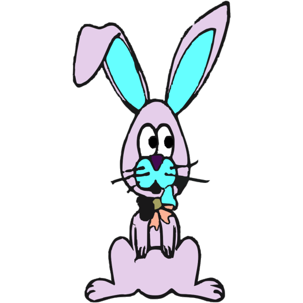 Easter Bunny Color PNG Clip art
