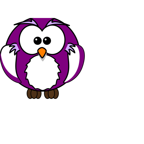 Purple Owl PNG Clip art