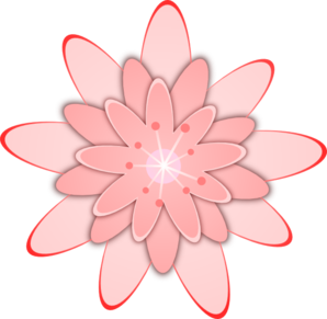 Cartoon Pink Flower PNG Clip art