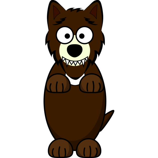 Wolf Cartoon Character PNG Clip art