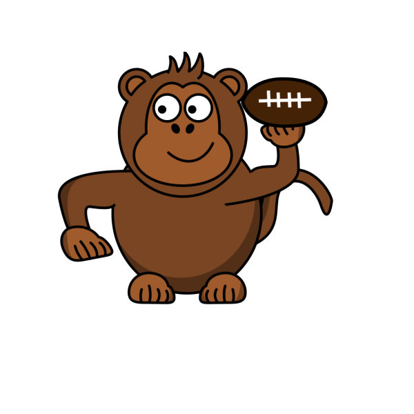 Monkey Football PNG Clip art