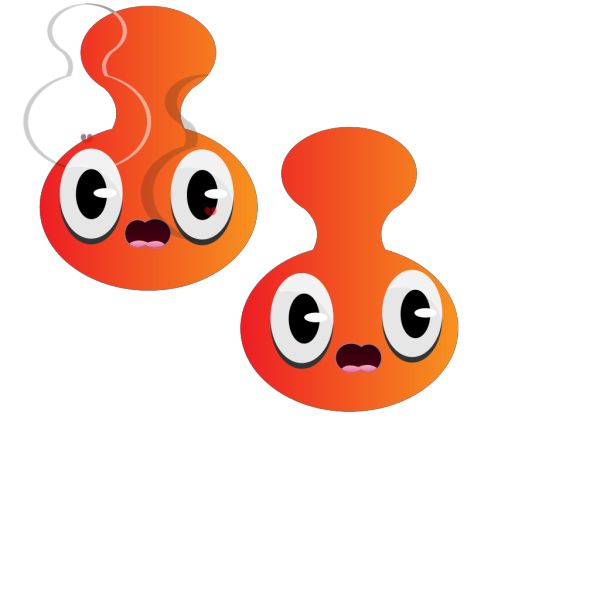Orange Cartoon Heads PNG Clip art