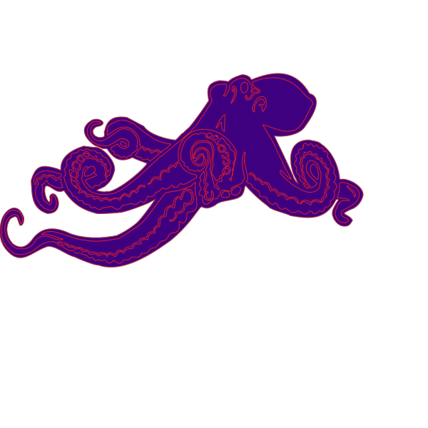 Purple Octopus PNG Clip art