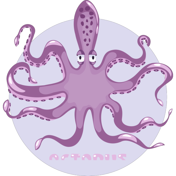 Purple Octopus PNG Clip art