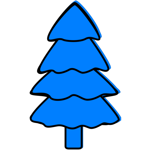 Blue Tree PNG Clip art
