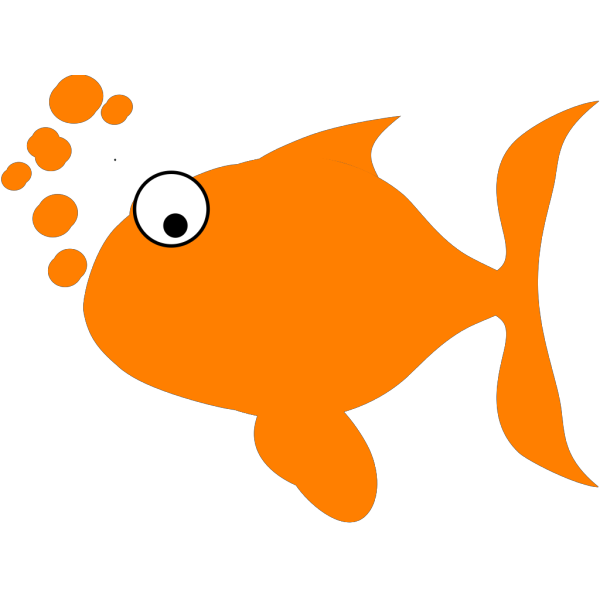 Cartoon Orange Fish PNG Clip art