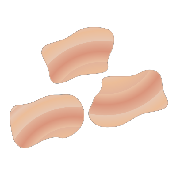 Bacon (b And W) PNG Clip art