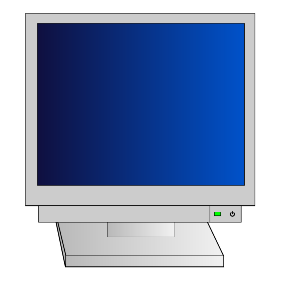 Outline Computer Monitor PNG Clip art