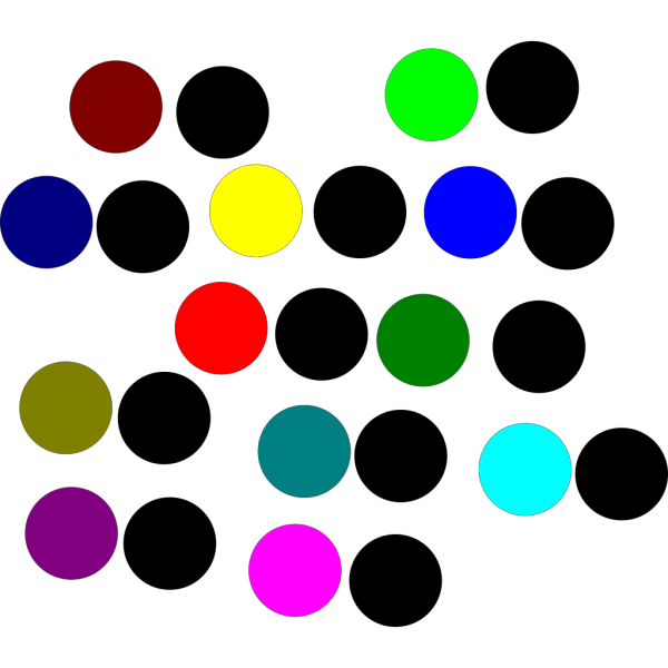 Scattered Color Dot PNG Clip art