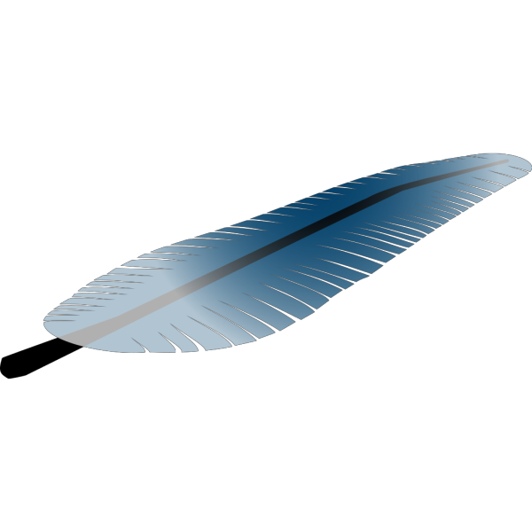 Blue Feather PNG Clip art