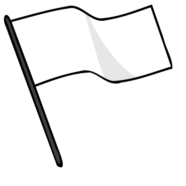 Waving White Flag PNG Clip art