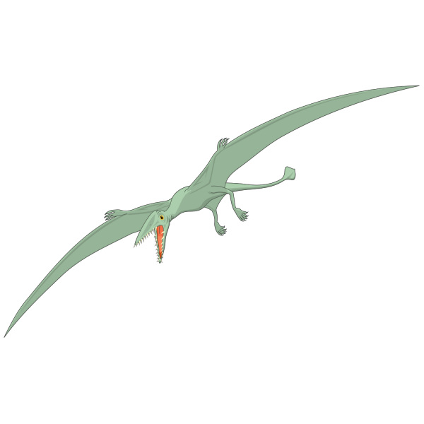 Pterodactyl With Fangs PNG Clip art