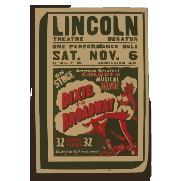 On Stage America S Greatest Colored Musical Revue  Dixie To Broadway  PNG images