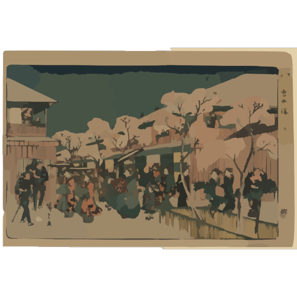 Cherry Blossoms Of Yoshiwara. PNG images
