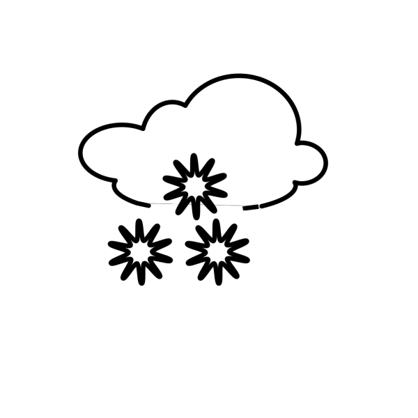 Snowy Outline PNG Clip art