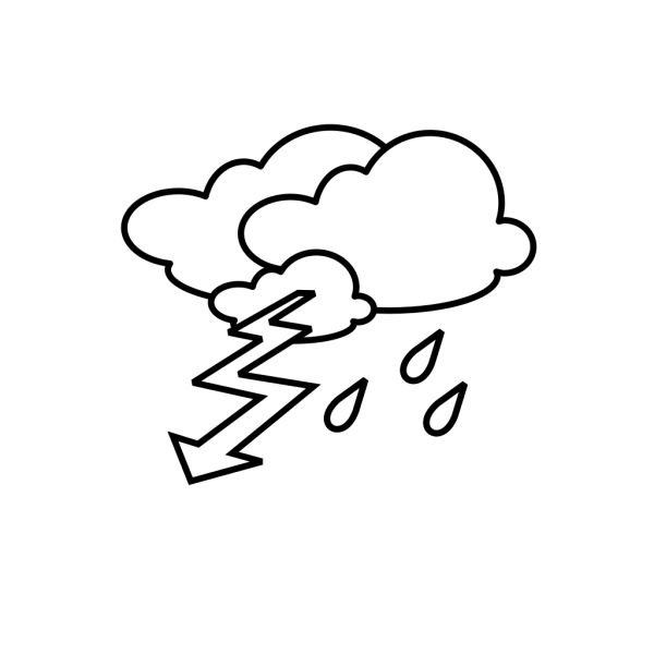 Stormy Outline PNG Clip art