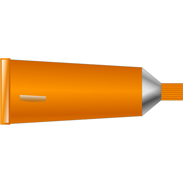 Color Tube Orange PNG Clip art