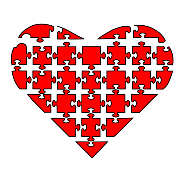 Heart Puzzle PNG Clip art