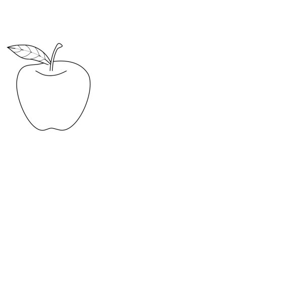 Apple Outline PNG Clip art