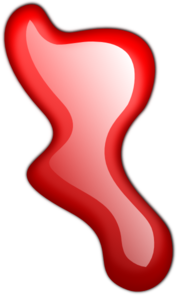 Red Color Splotch PNG Clip art