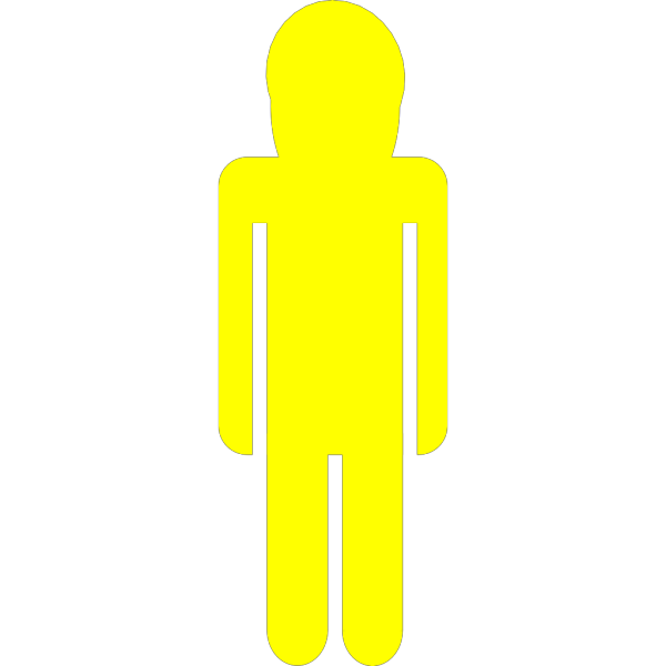 Yellow Man PNG Clip art
