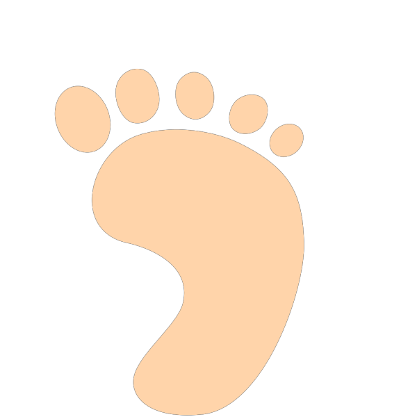 Left Baby Foot PNG Clip art
