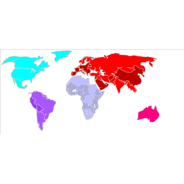 Map World Colors PNG Clip art