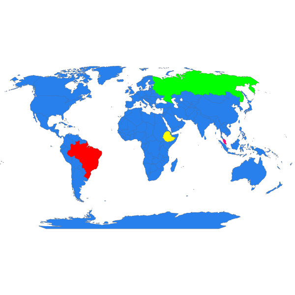 Global Map Color PNG Clip art