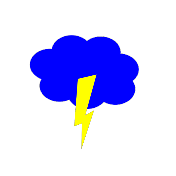 Lightning Cloud PNG Clip art