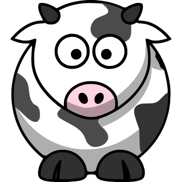 Free Cartoon Cow Clip Art PNG Clip art