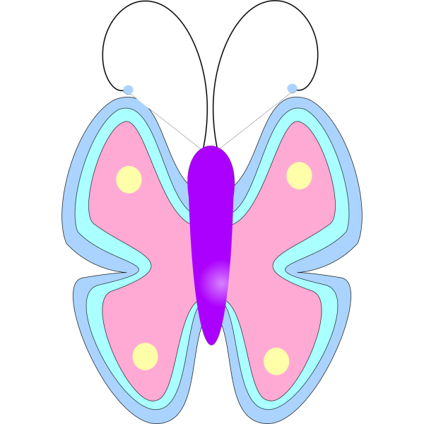 Pastel Butterfly PNG Clip art