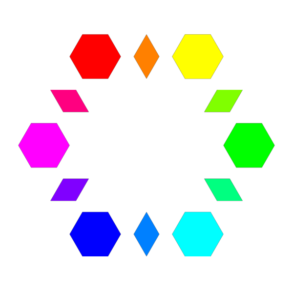 6 Hexagons 6 Diamonds PNG images