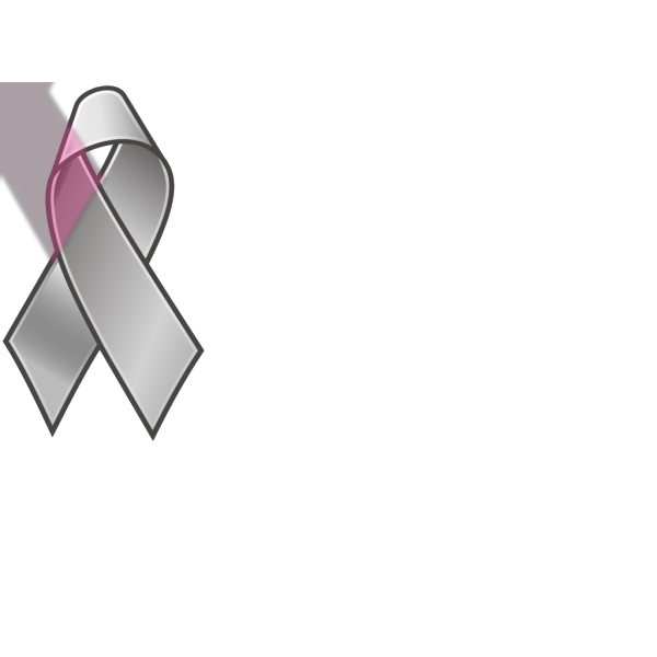 Breast Cancer Ribbon B&w PNG Clip art